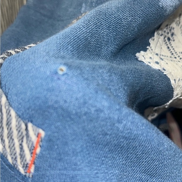 We The Free Blue Patchwork Hoodie - Picture 6 of 8